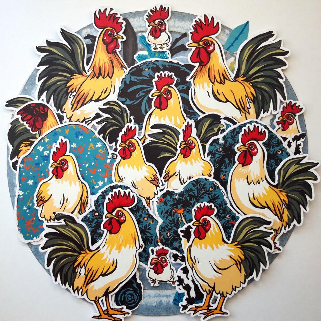 Pack de pegatinas Chicken Road